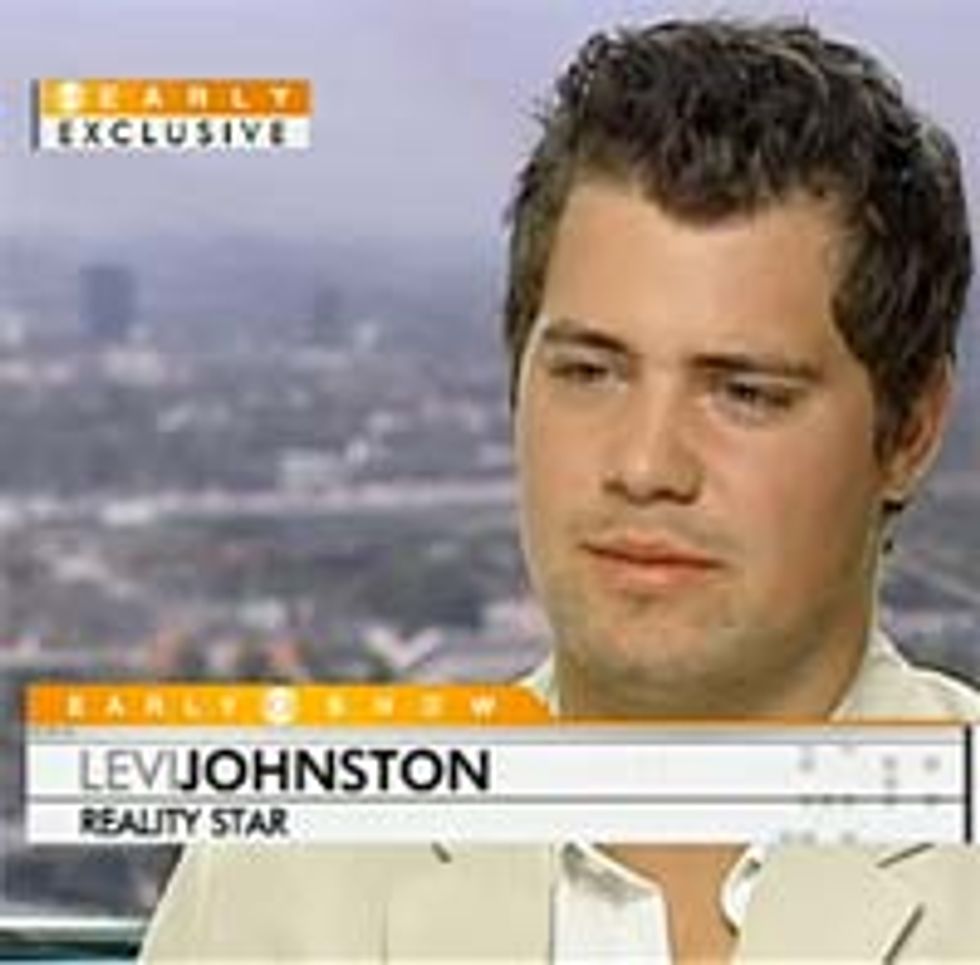 Levi Johnston Retracts His Earlier Retraction Re: Sarah Palin's Monstrousness
