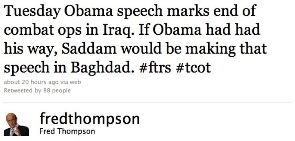 Fred Thompson Knows a Thing Or Two About Speeches!