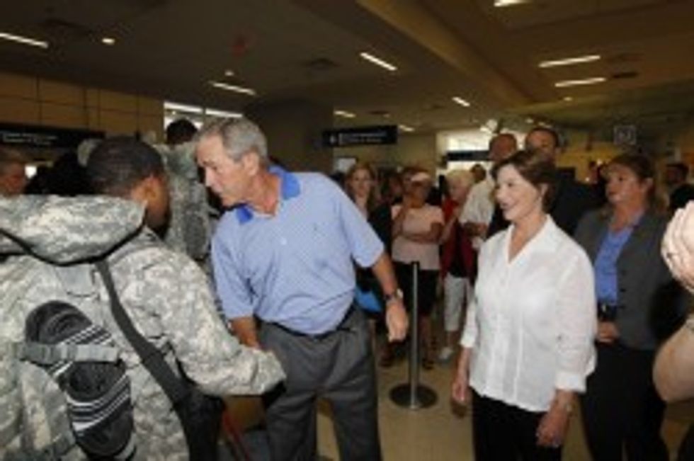 George W. Bush Volunteers For Another Icky Hand Job