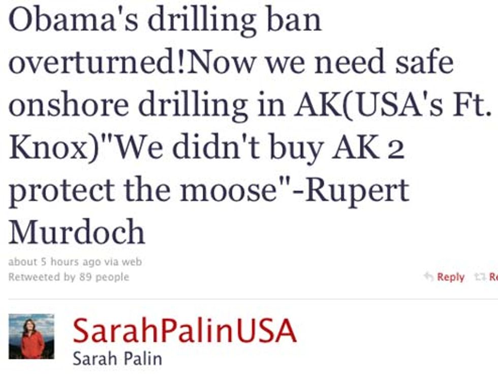 Palin, Murdoch Announce Moose-Extermination Plan On Twitter