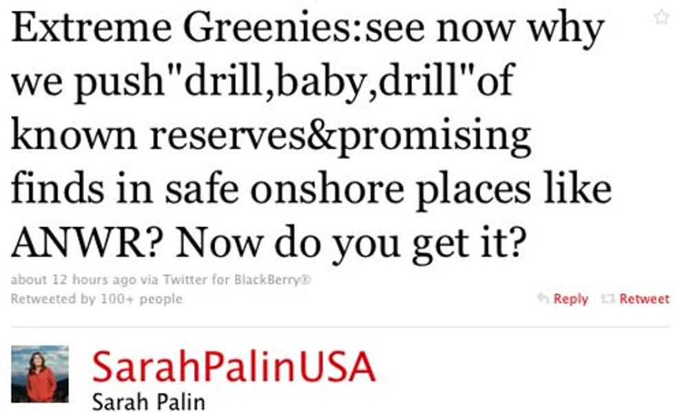 Sarah Palin Has Some Tough Words For Amphetamines