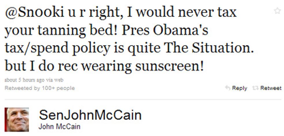 John McCain's Twitter Talks Awkwardly To Cancer-Bed Troll