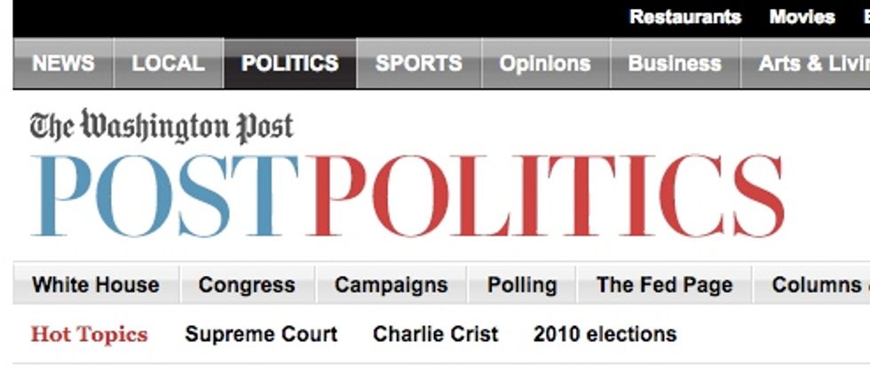Washington Post Aims To Become Same Website As THE POLITICO