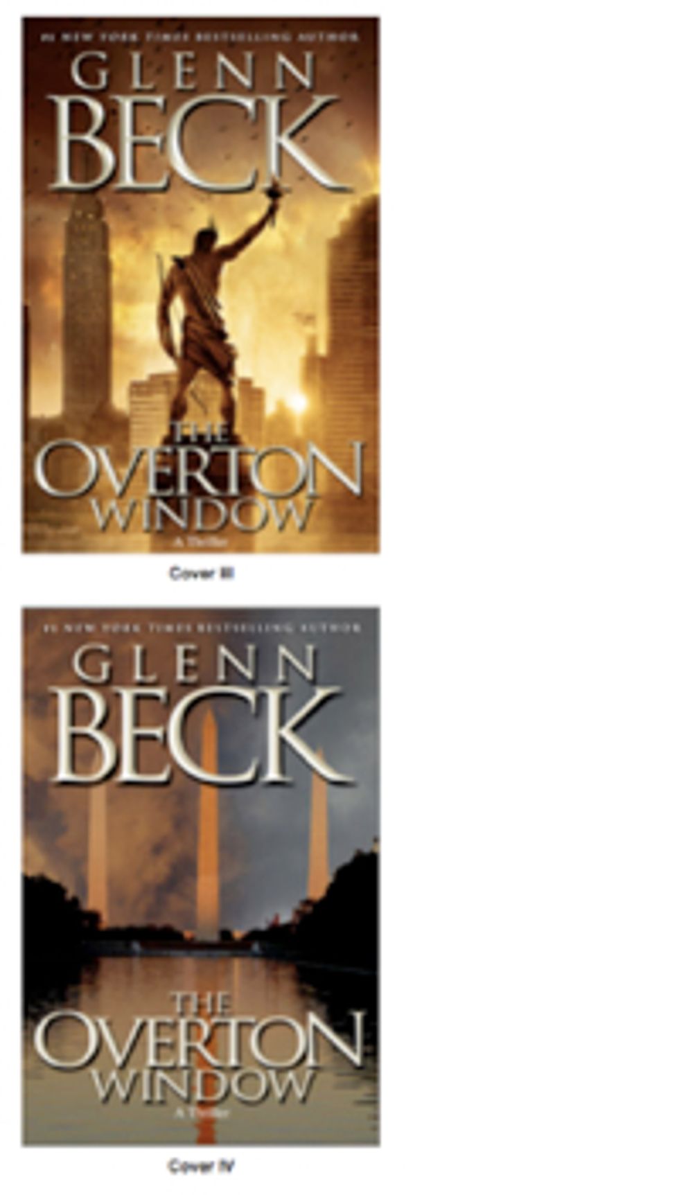 Choose The Cover For Glenn Beck's Dumb Novel About Political Science