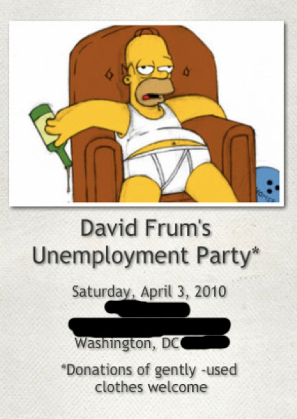 David Frum Wants Your Snuggie (With You In It?)