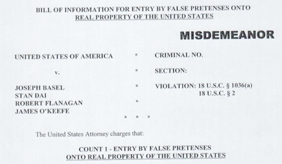 O'Keefe & Friends Make Plea Bargain?