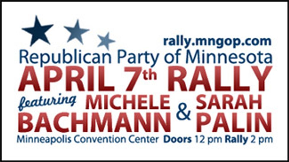 You Guys, Free Tickets To Sarah Palin's Lesbian Rally With Michele Bachmann!!