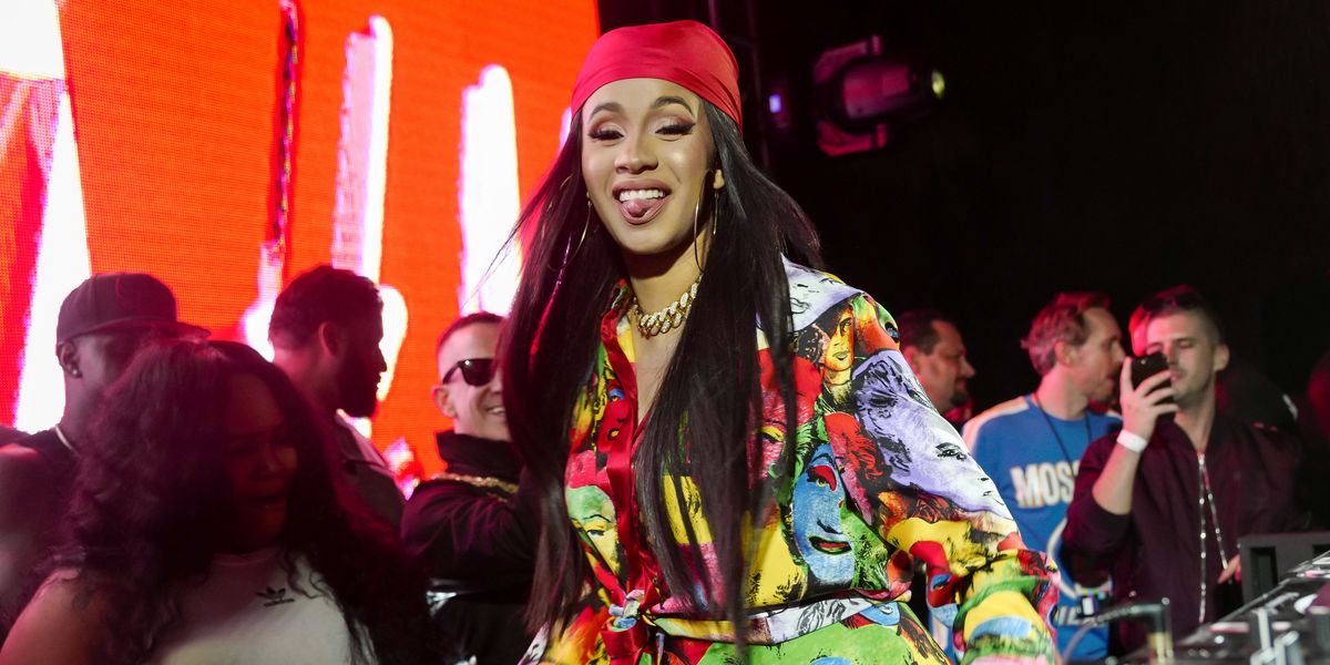 Cardi B Wore a Blanket With Her Face On It Because She's Got It Like That