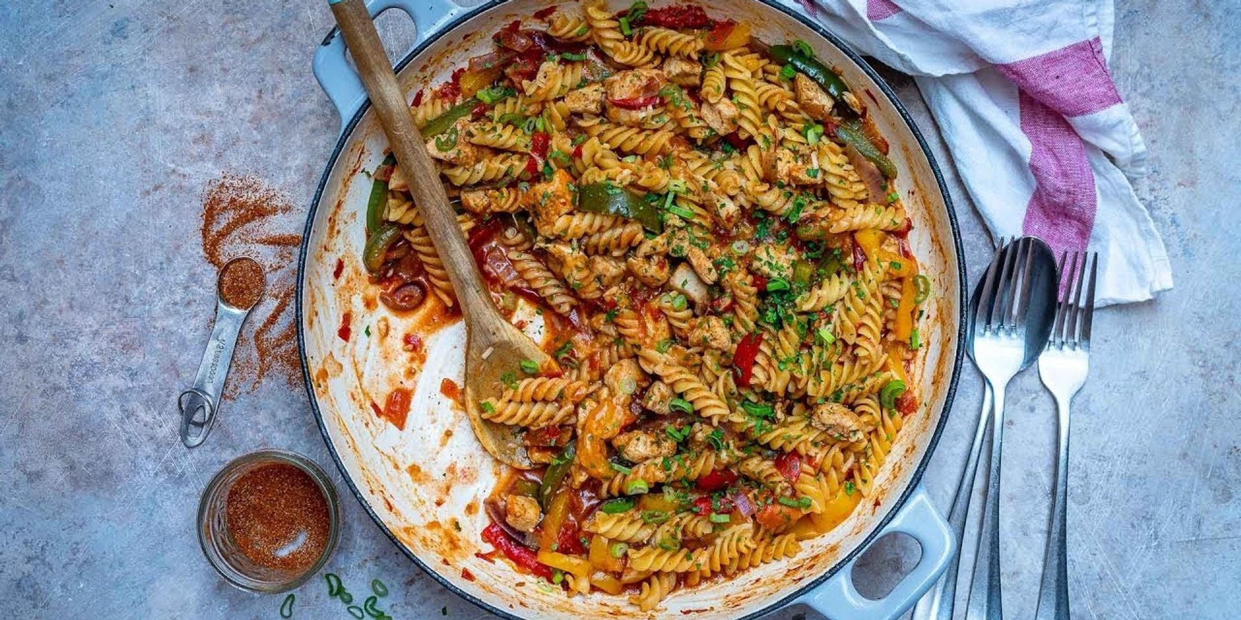 One-Pot Chicken Fajita Pasta