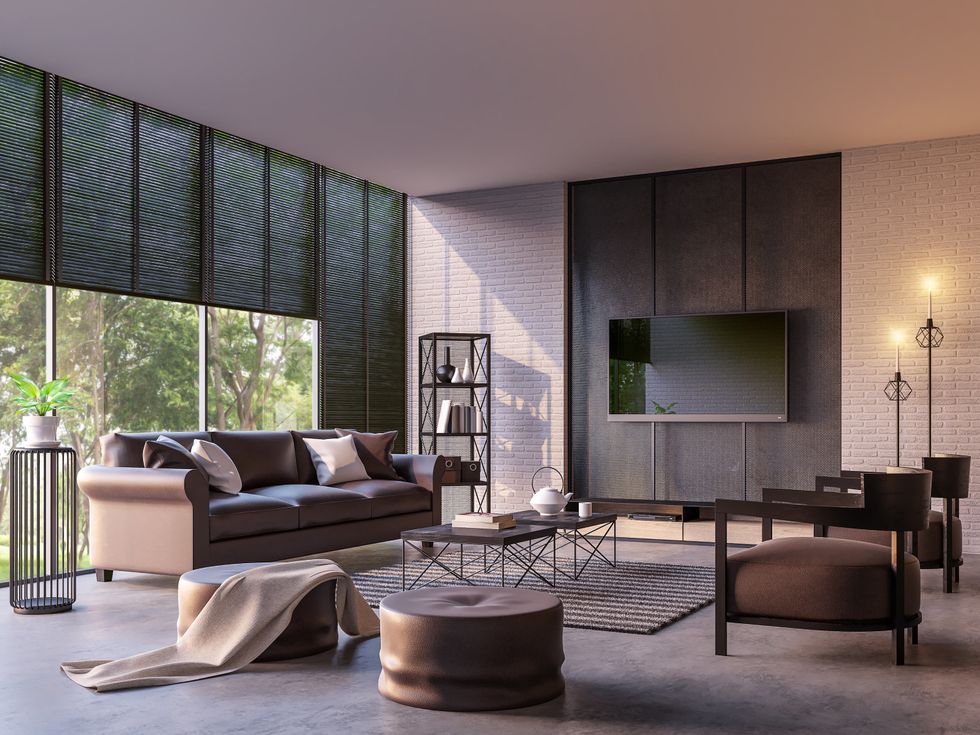 Picture of smart blinds in a room