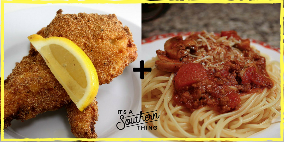 I love my catfish with spaghetti, and I am not ashamed - It's a Southern  Thing