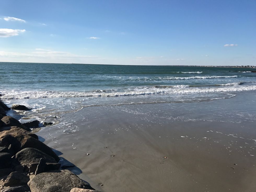 Beach Handjob Voyeur - A Reflection On The Ocean