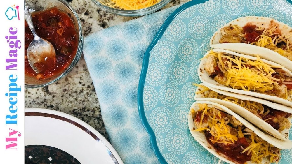 Instant Pot Chicken Soft Tacos