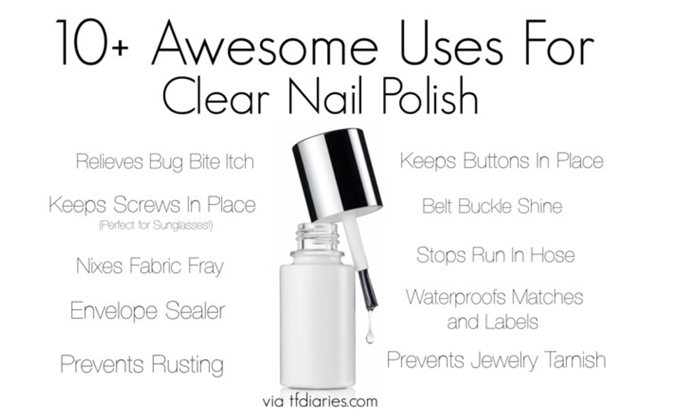 A Few Quick and Effective Ways of Using Clear Nail Polish