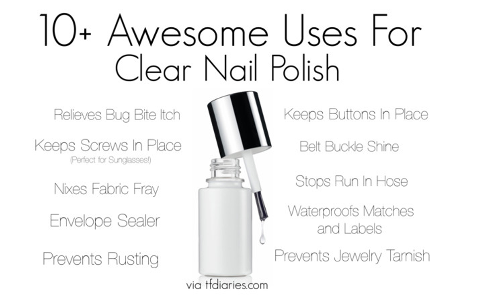 A Few Quick And Effective Ways Of Using Clear Nail Polish