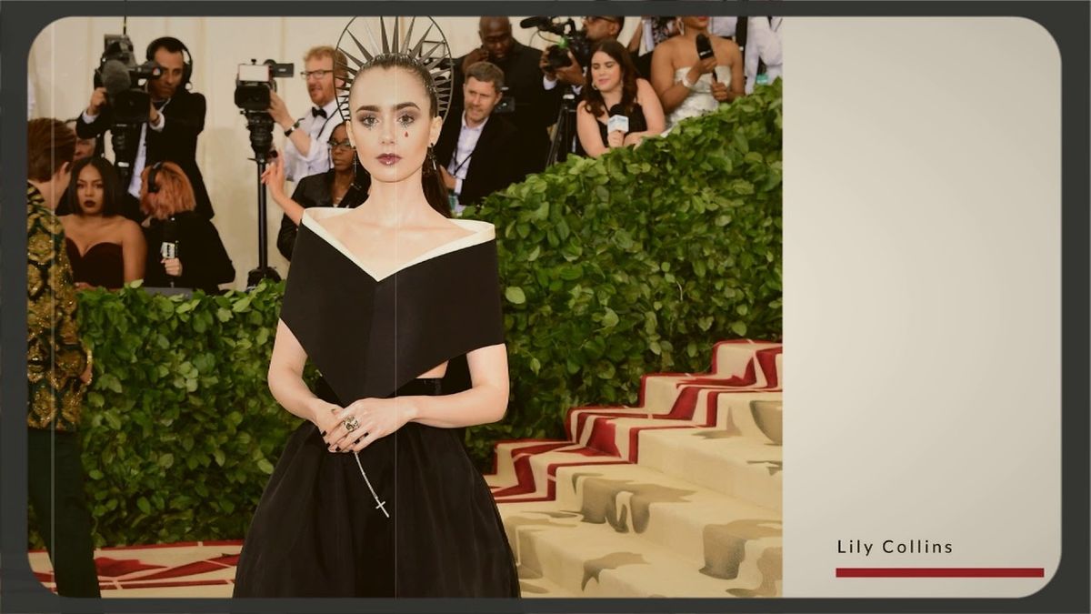 Al Met 2018 le star omaggiano papi e martiri. Per la star di Sex and the City, il presepe si porta in testa