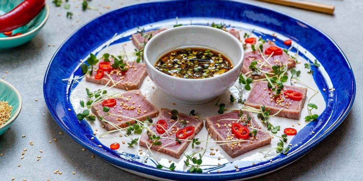 Seared Tuna Tataki Recipe (With Sesame And Soy Dressing)