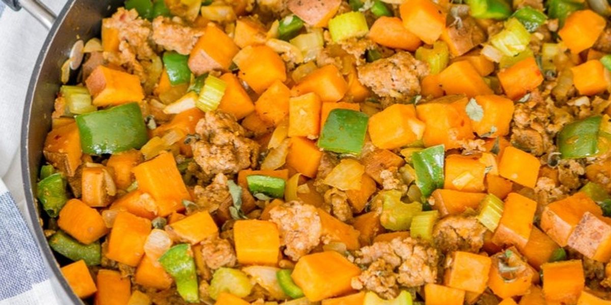 Sweet Potato and Sausage Skillet My Recipe Magic