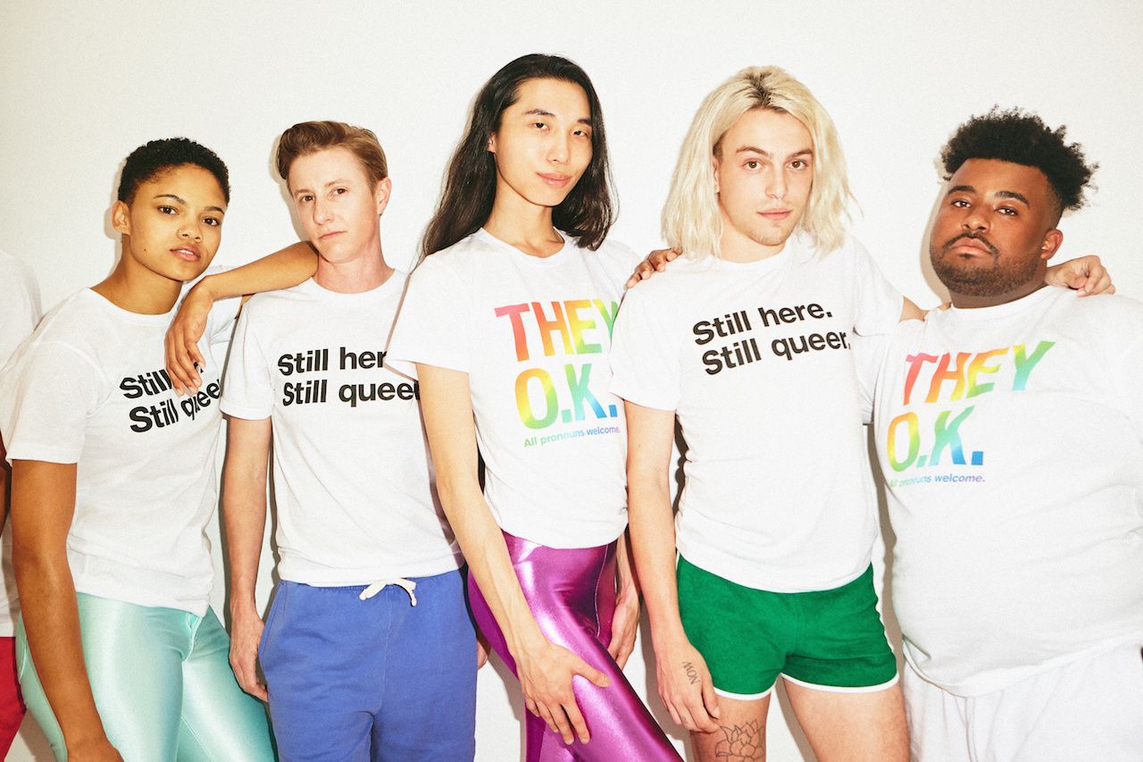 GAY OK. Tシャツ XL イエロー American Apparel GAY OK. Tシャツ XL イエロー American Apparel American