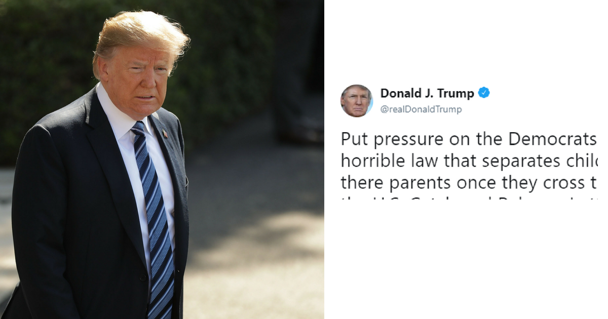 Trump Threw Democrats Under The Bus For The Missing Migrant Children—But The Internet Had The Receipts