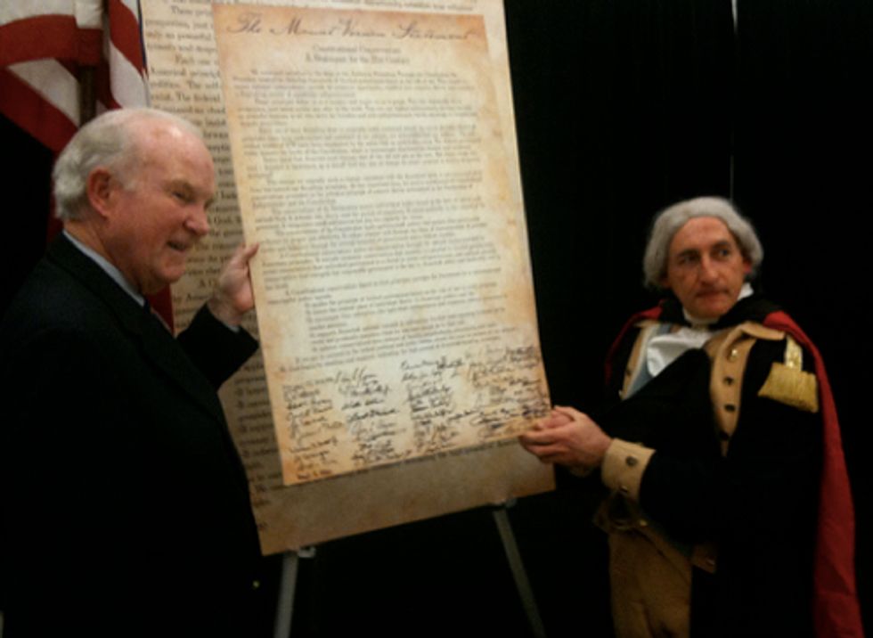'If he were here, Ronald Reagan would be among the first to sign the Mount Vernon statement'