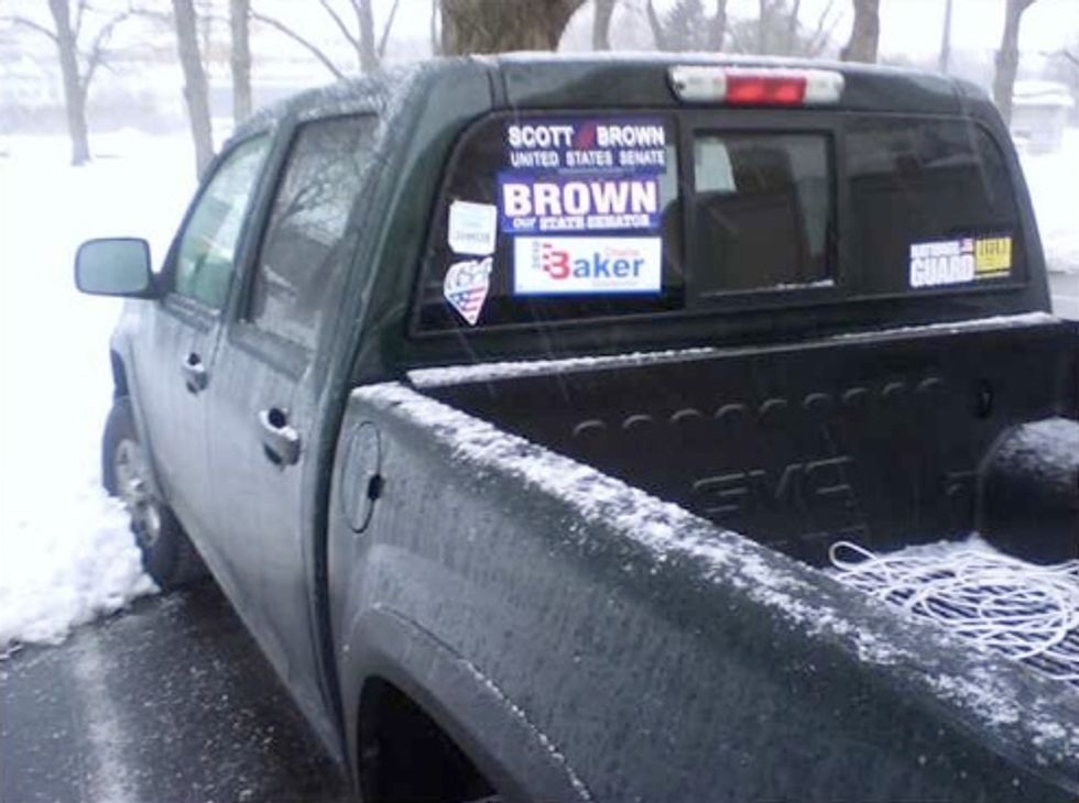 Scott Brown's Truck Found Where It Logically Should Be!