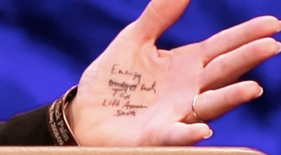 Zoom Function Is Rosetta Stone Of Sarah Palin's Hand