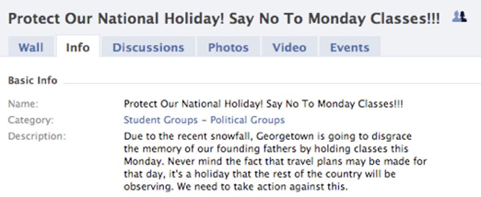 Will Anyone Help These Poor Georgetown Students Celebrate Our Founding Fathers?