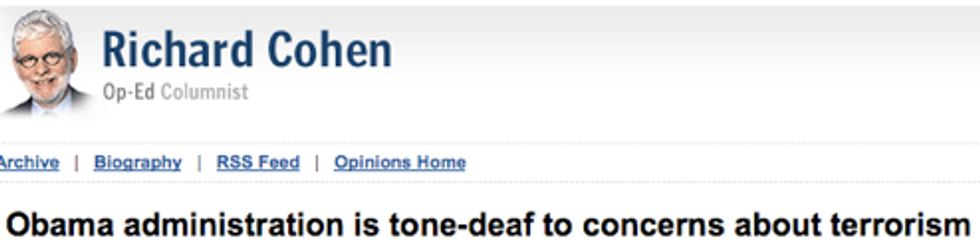 When Will This Administration Devote More Resources Towards Saving Richard Cohen From Browns?