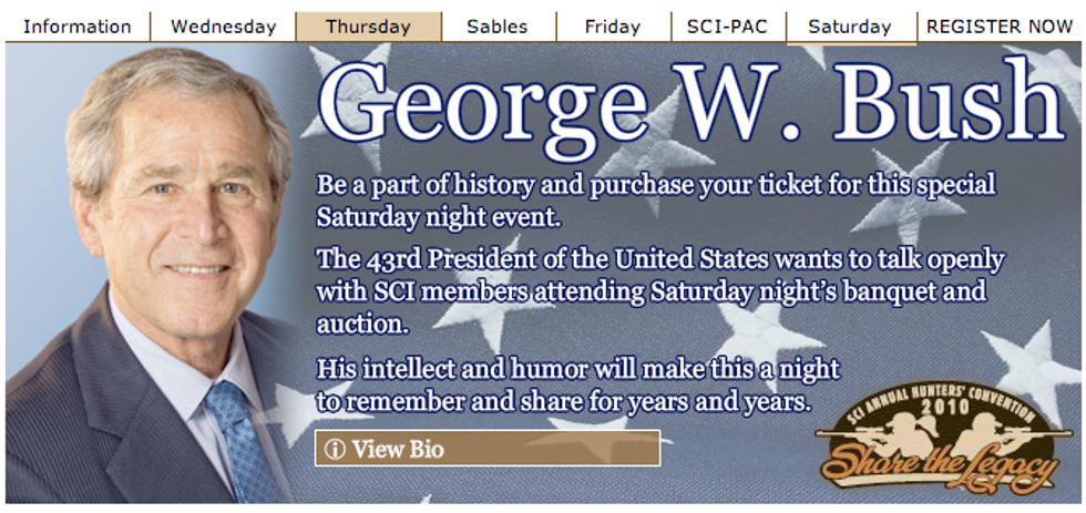 George W. Bush Is Now Very Tragic Gun Clown