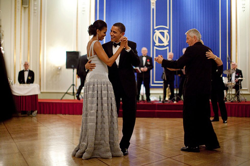 Barack & Michelle Attend World's Worst Dance Party