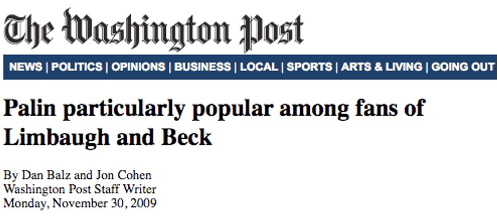 Washington Post Discovers Massive Political Thing, In Poll