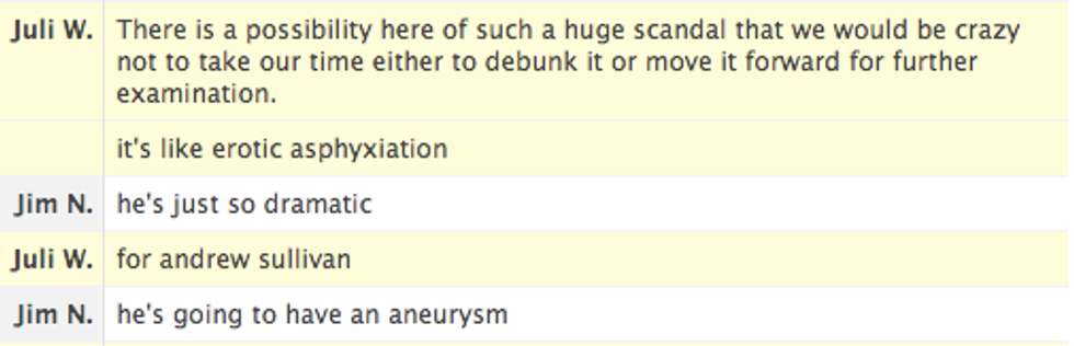 Proportionate Responses: "This Is Only The Second Time In Its Nearly Ten-Year History That The Dish Has Gone Silent."