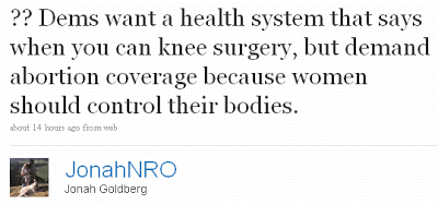 If Men Are Allowed To Get Knee Surgery Whenever They Want, Women Should Be Able To Keep Themselves From Getting Pregnant
