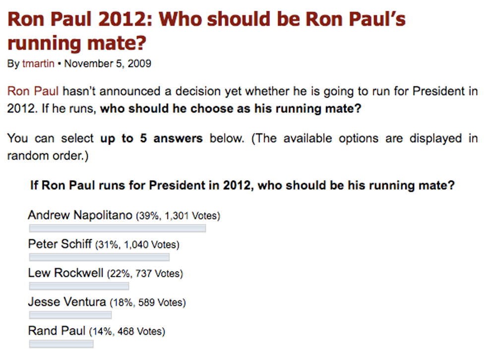 Ron Paul Needs Your Help With Choosing Friends, Guys!
