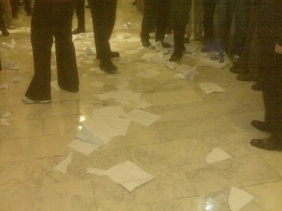And Here It Is, A Bunch Of Trash Outside Pelosi's Office