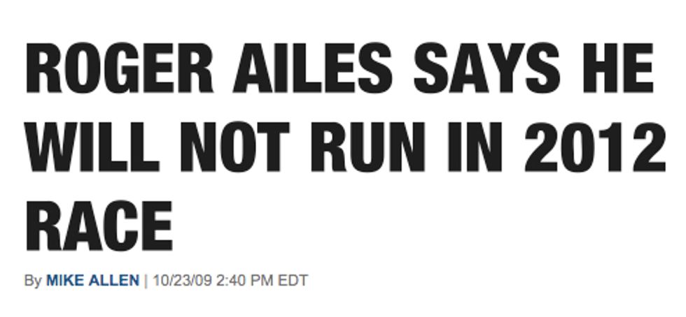 BREAKING: SHUTUP MIKE ALLEN