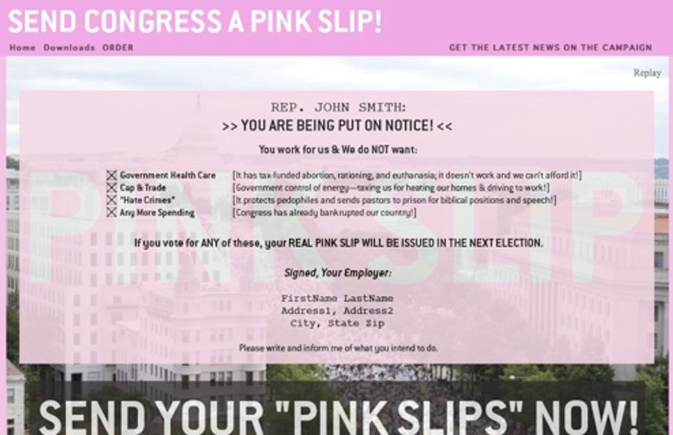 Pay Insane Amount Of Money To Send Partisan Piece Of Paper To Congress!