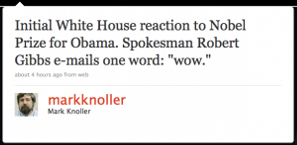 More On Obama's Gold Medal For Peace, With RedState.com Reaction Shotzz!