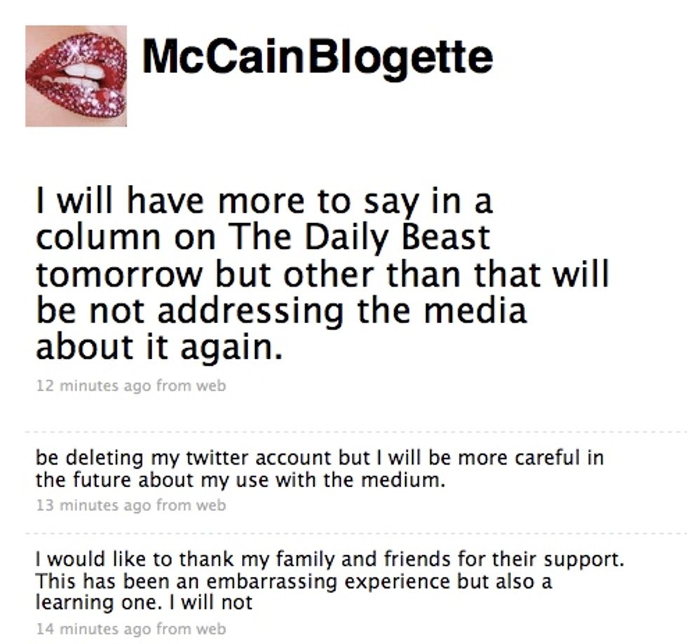 ATTENTION PLEASE, EVERYONE ON EARTH: Meghan McCain Has Released A Statement About Her Twitter