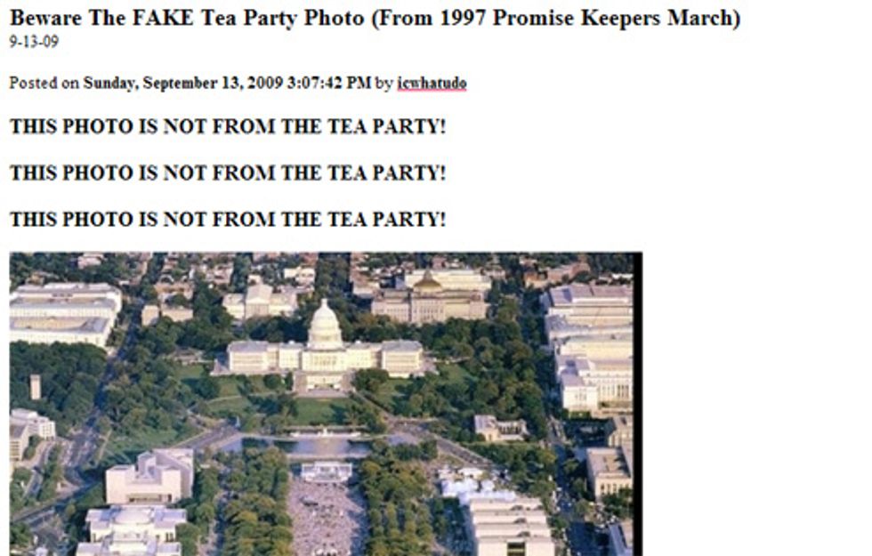 Teabaggers Scared To Death of Being Confused With Negro Protesters