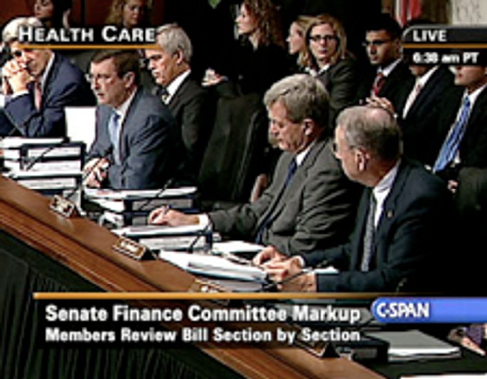 Yes, Someone Is Actually Liveblogging The Senate Finance Committee Markup