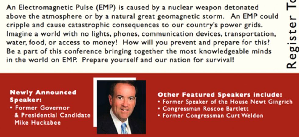 Huckabee To Save America From Impending Electricity-Nuke Attack