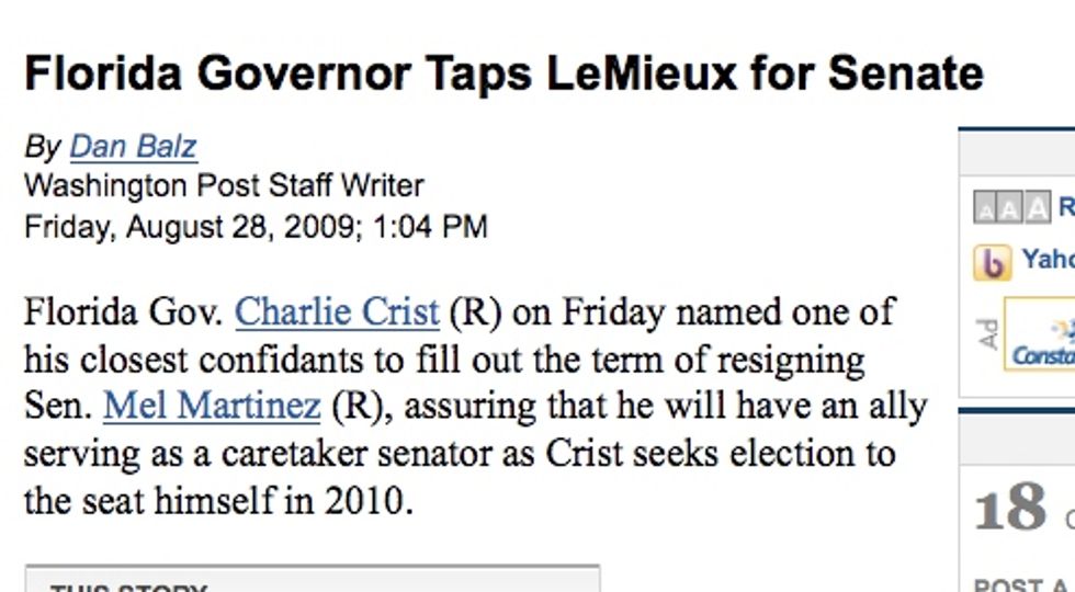 Charlie Crist Taps Random French Queer To 'Warm His Seat'