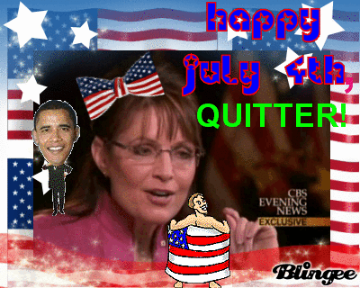 Thanks For Ruining the Teabaggers' 4th of July Party, Palin!