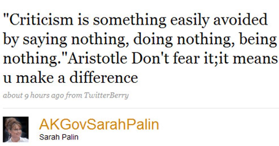 Sarah Palin Found Some List of Famous Quotes