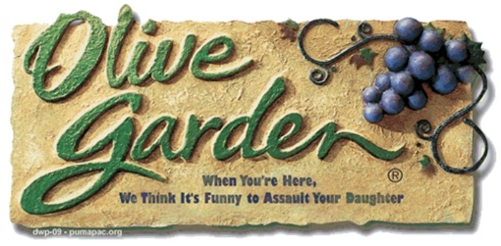 WHERE Do Olive Garden's Allegiances Lie: With David Letterman, Or Some Funny PUMA Blog?