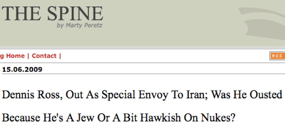 Marty Peretz Has Instinctual Knowledge Of Reasons Behind Unconfirmed Firing