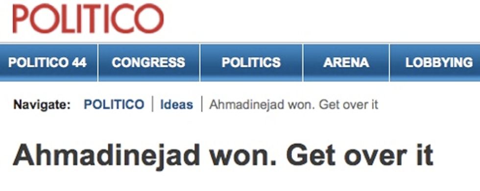 Sneering, Evil Website Laughs At Iranian Horror