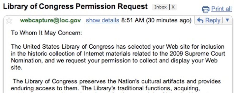 Sleazy Website Again Selected To Write History